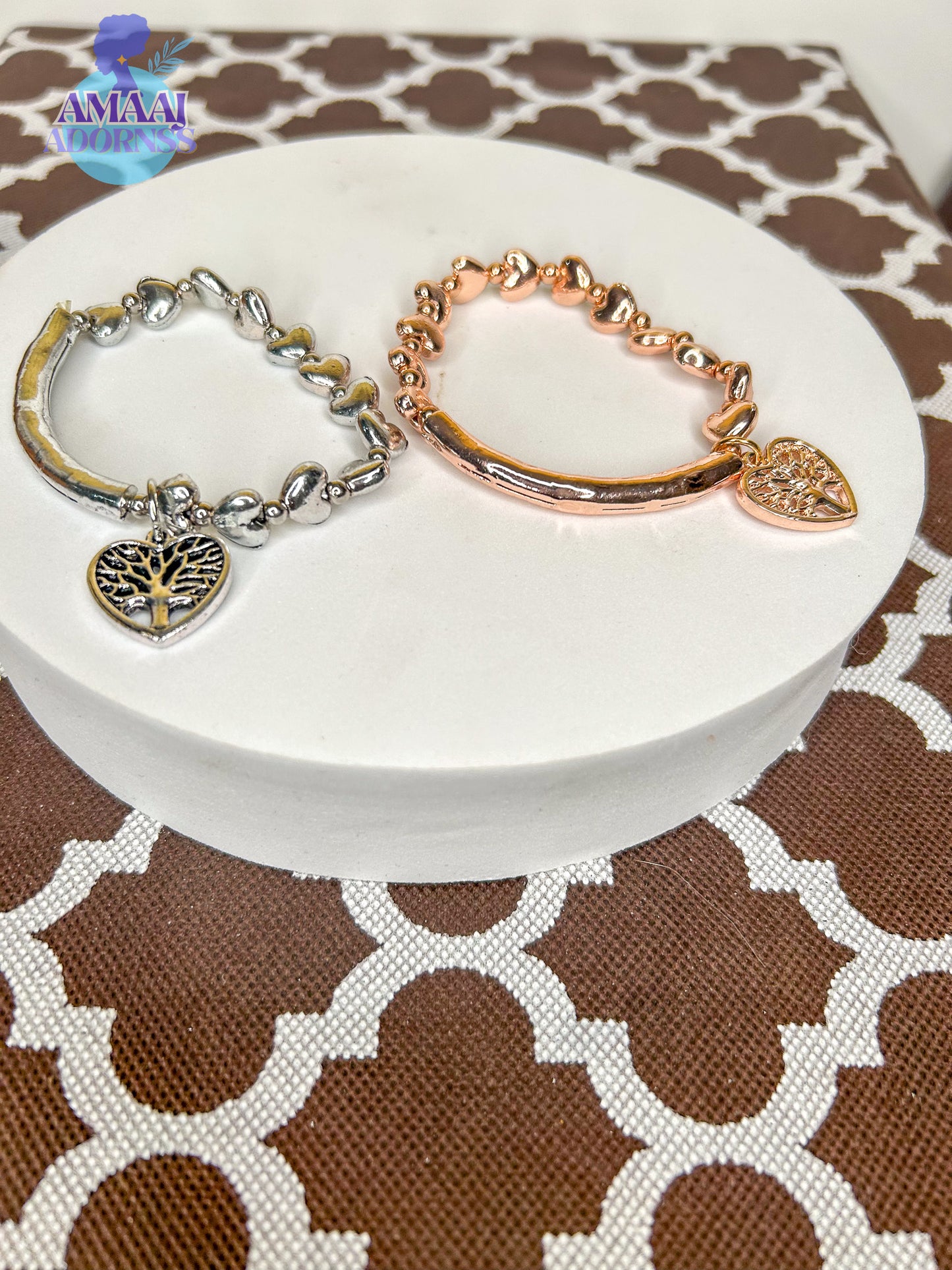 Tree of Life Hearts Bracelet