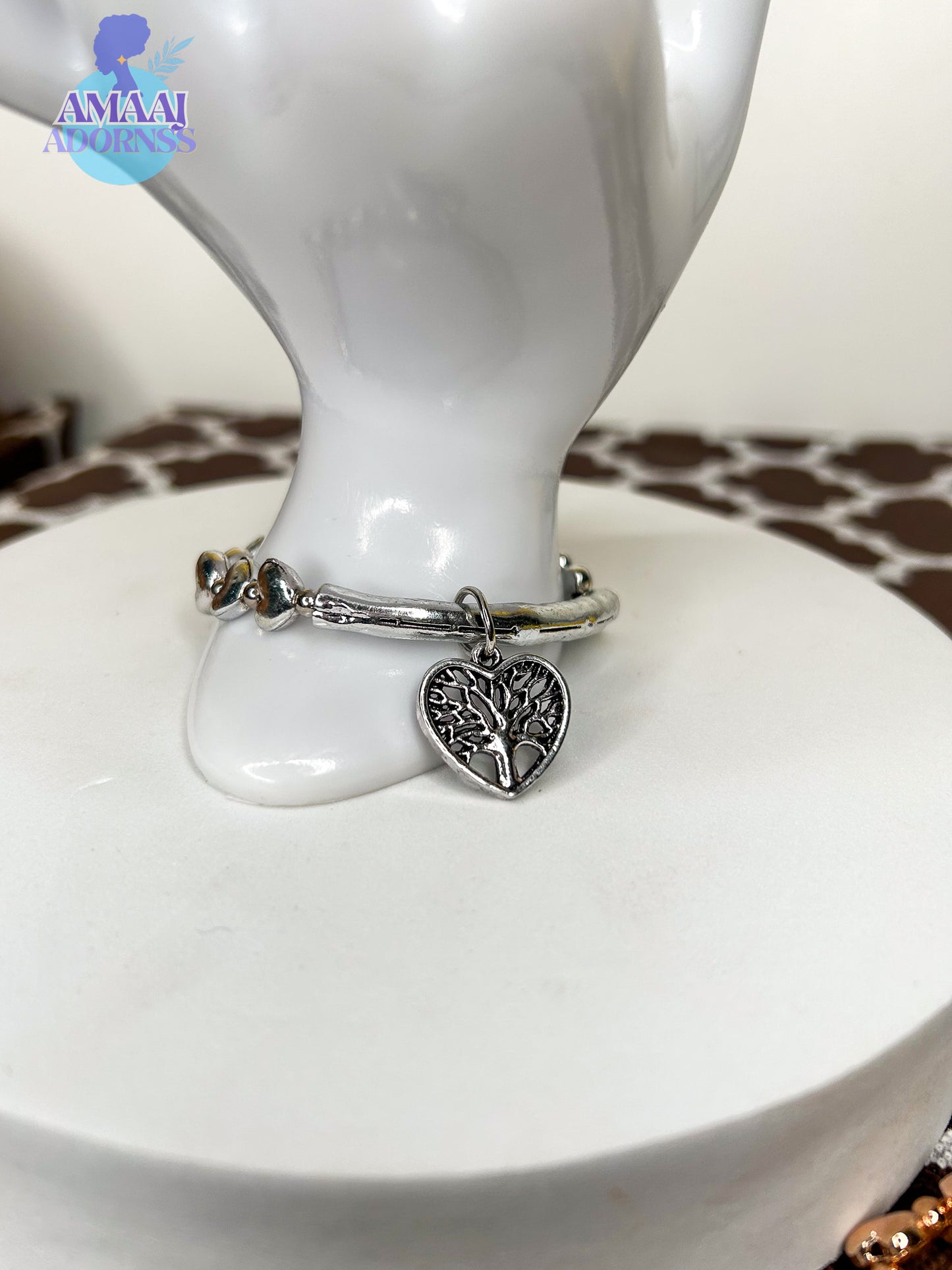 Tree of Life Hearts Bracelet