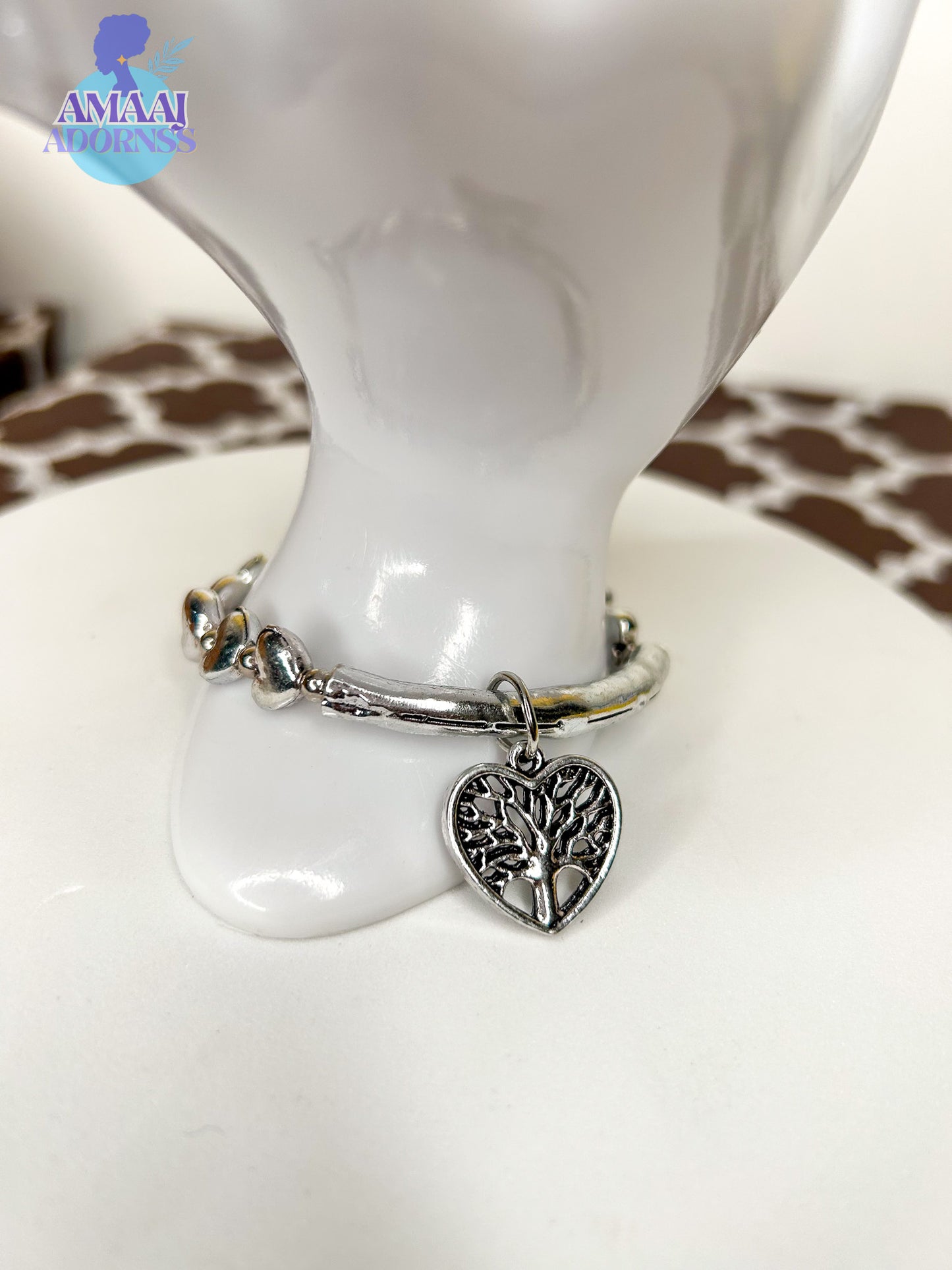Tree of Life Hearts Bracelet