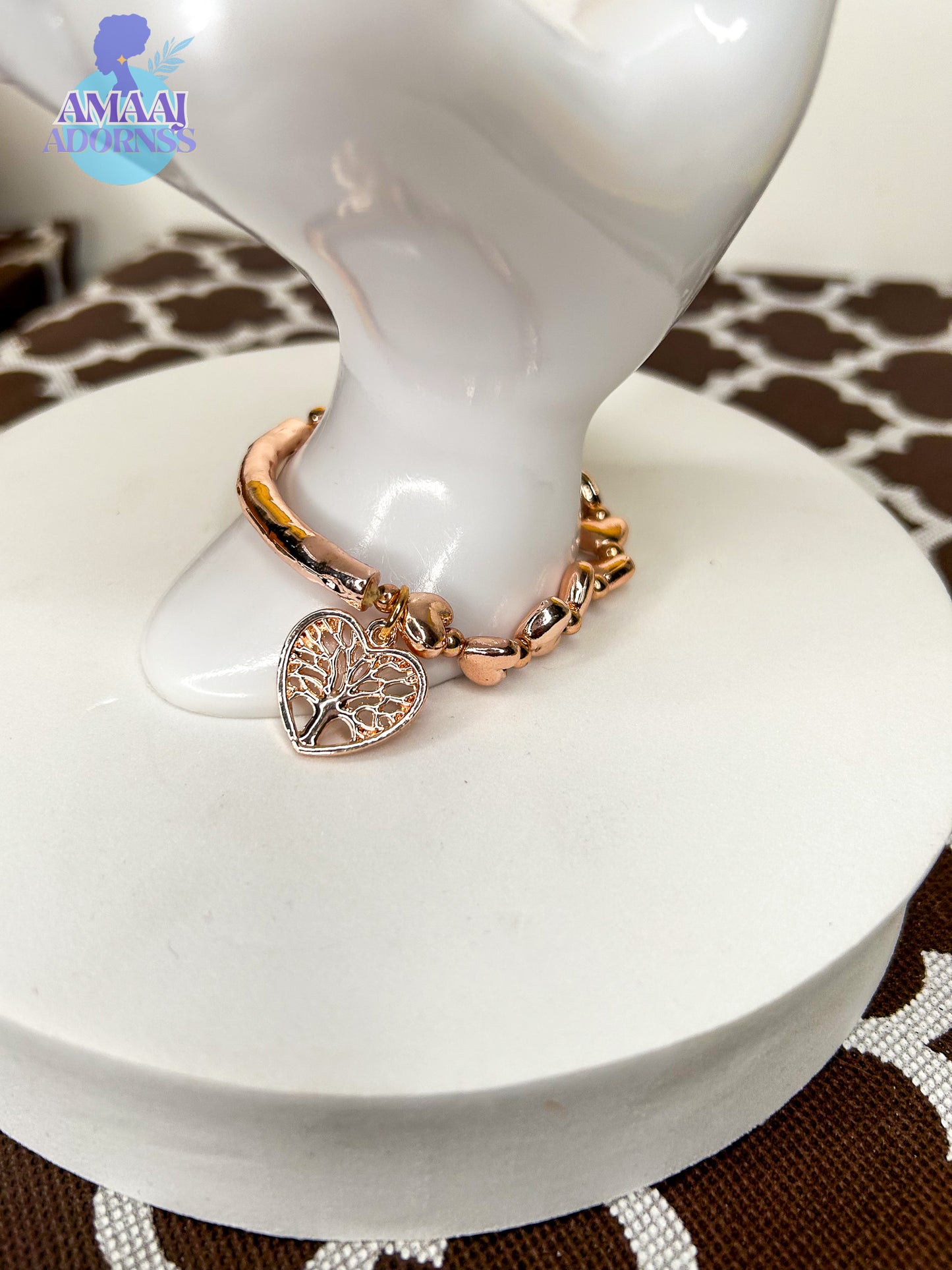 Tree of Life Hearts Bracelet