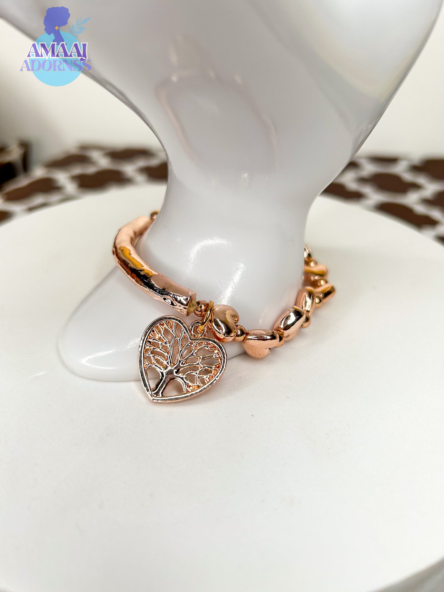 Tree of Life Hearts Bracelet