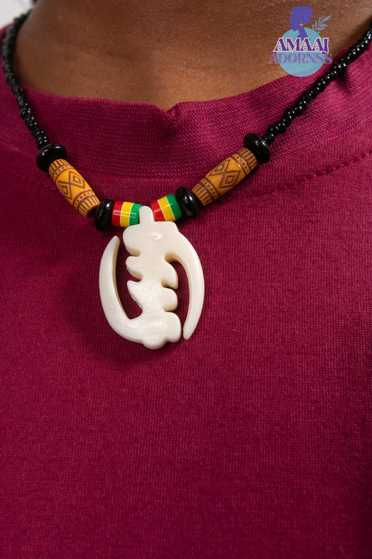 GYE NYAME Beaded Necklace